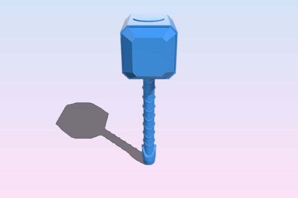 Thor's hammer (Mjolnir) | 3d print model