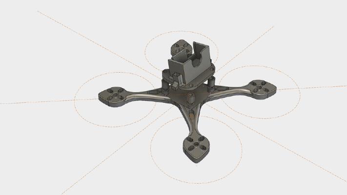 EZ-90  90mm micro quadcopter | 3d print model