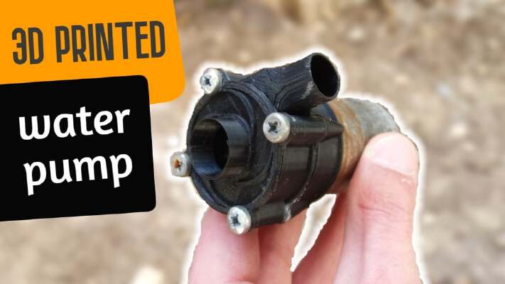 Water Pump Using a 550 DC Motor | 3d print model