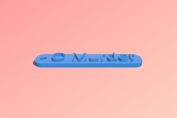 murder | 3d print model