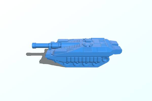 Stridsvagn 103C Main Battle Tank (4 cm model) | 3d print model