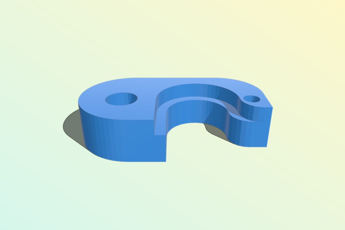 E3D V6 holder for Bulldog extruder