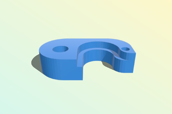 E3D V6 holder for Bulldog extruder | 3d print model