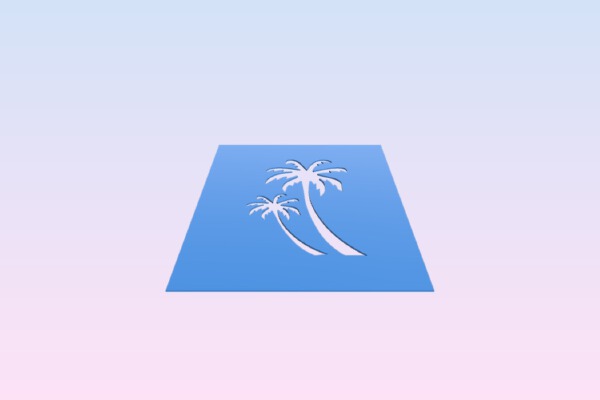 Palms stencil for airbrush etc | 3d print model