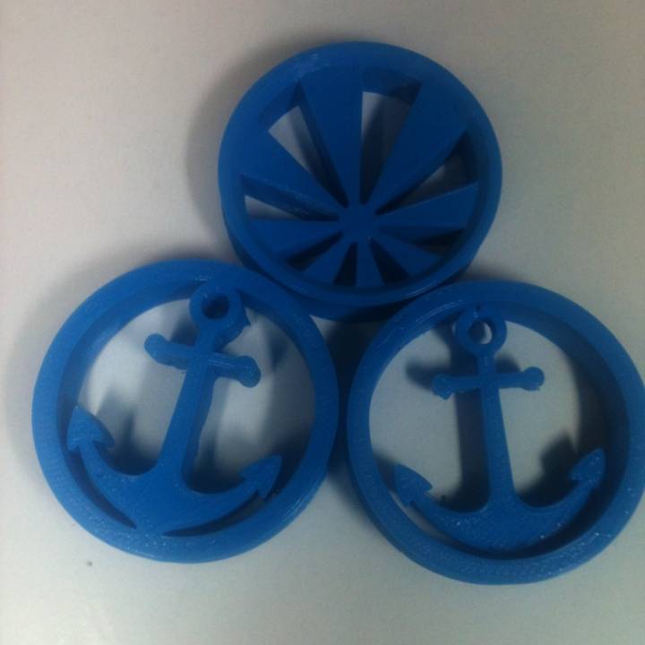 Anchor & Rising Sun 1.5" Ear Plugs