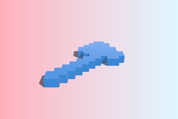 Minecraft axe | 3d print model