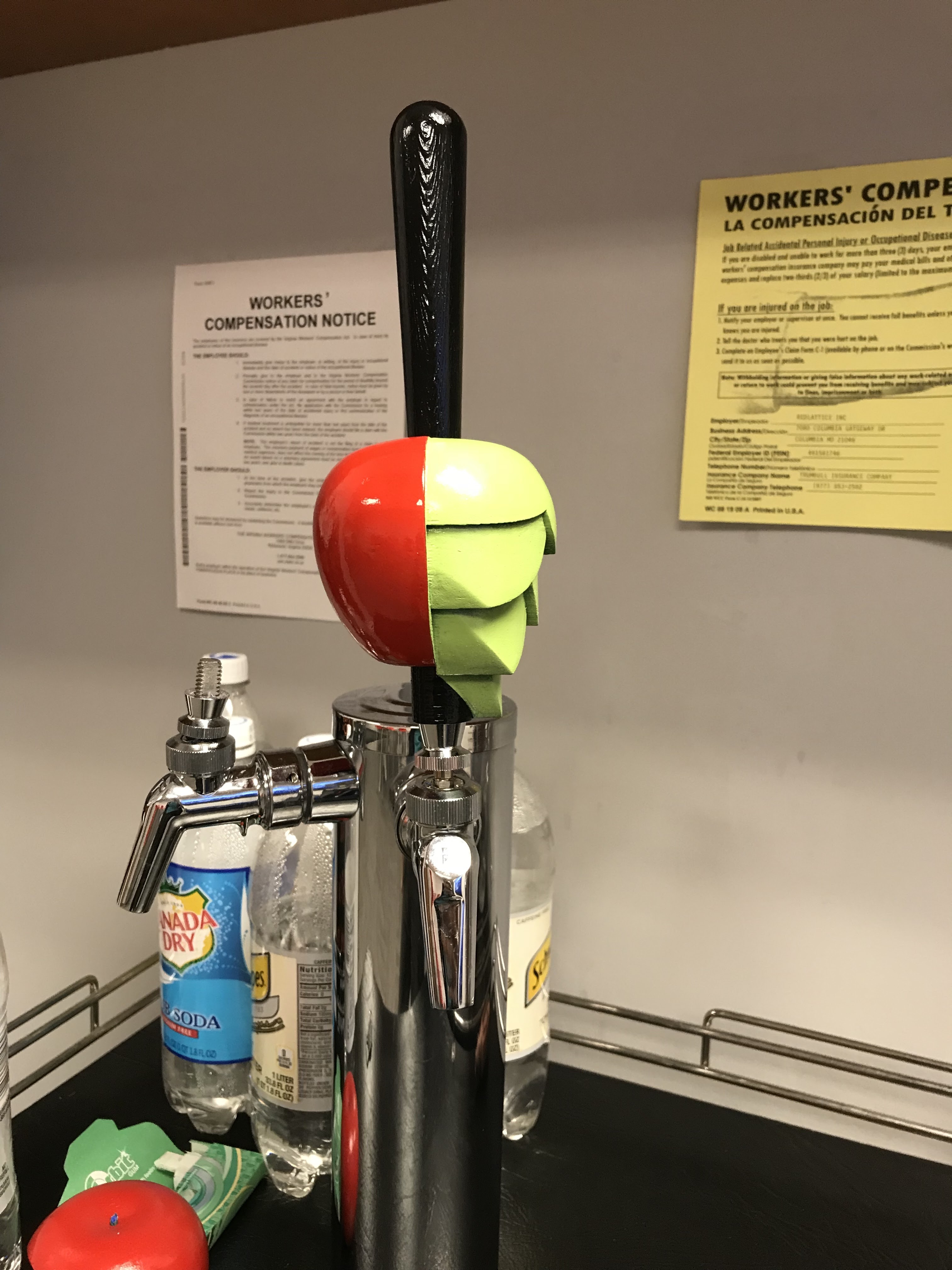 Hopple (hopped cider beer tap handle)
