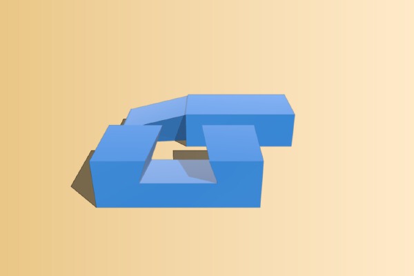 imposible dovetail joint puzzle | 3d print model