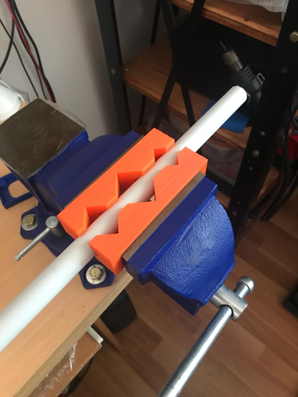 Vise Jaws (for tubes) - Mordazas de morsa (para caño) (100x20mm)