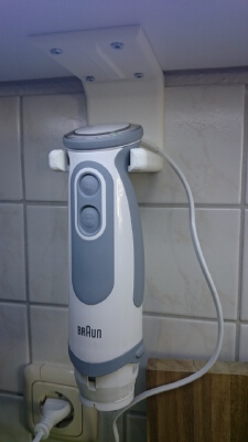 Cabinet Mount _ Stand _ Wallmount for hand-held blender Braun Multiquick | 3d print model