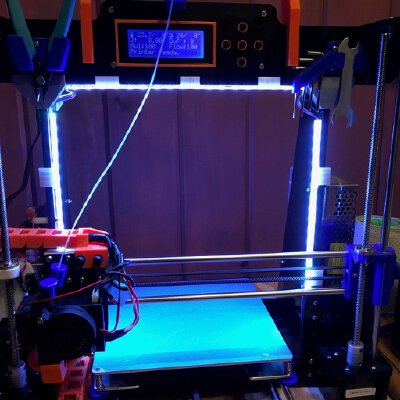 Anet A8 LED Light Mount and Diffuser | 3d print model