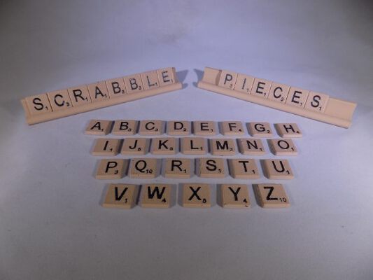 SCRABBLE Pieces and Rack | 3d print model