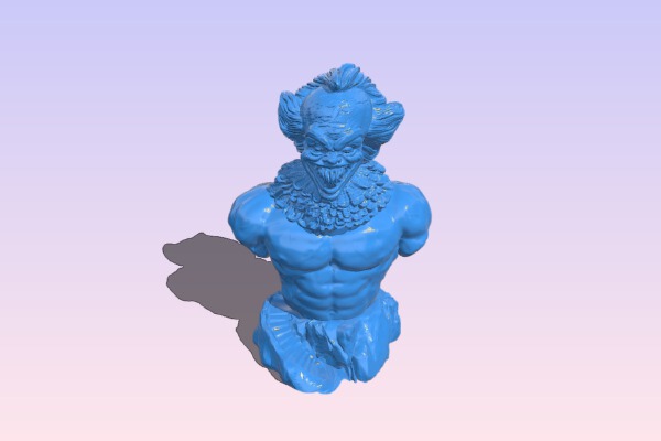 Pennywise ES Bust Suportless | 3d print model