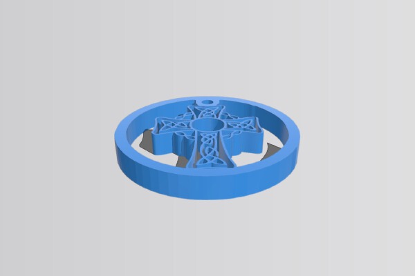 Celtic Cross Earring and Pendant | 3d print model
