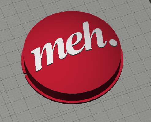 MEH easy button replacement | 3d print model