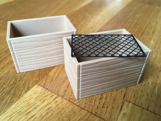 Haybox for Schleich hay bales and horses (Heukiste) | 3d print model