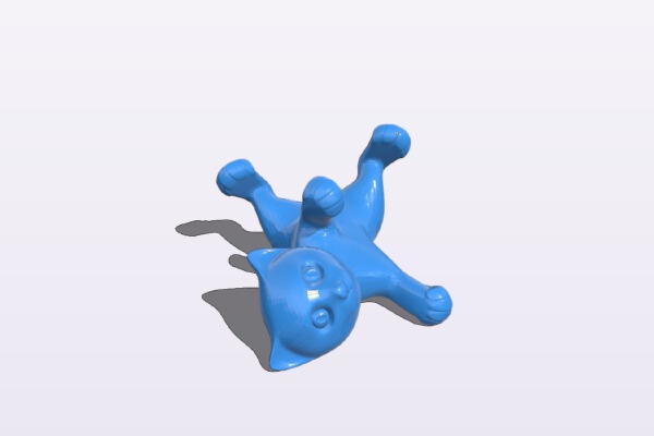 cat lying down | 3d print model