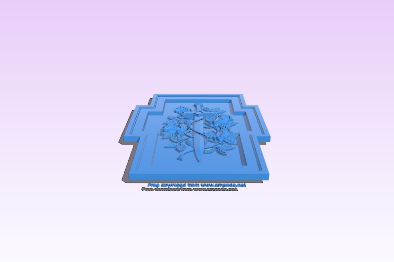 Sword and flower pattern