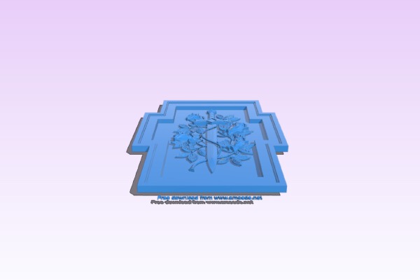 Sword and flower pattern | 3d print model