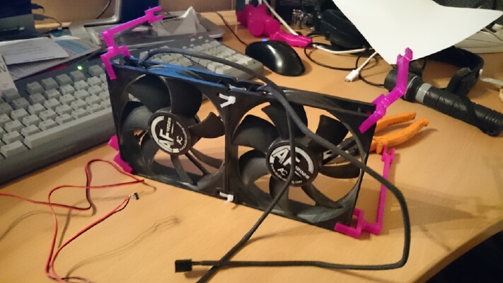 Fan Mount Customizable | 3d print model