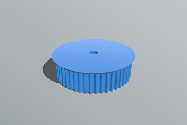 My Customized Parametric pulley - lots of tooth profiles 50 | 3d print model