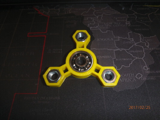 Fidget Nut Spinner - Wingnut2k #13 | 3d print model