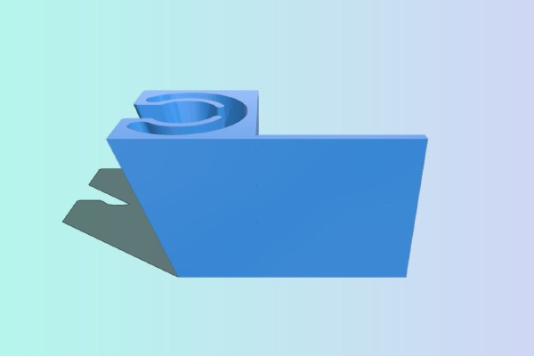 Tapered bias tape feeding attachment for sewing machine | 3d print model