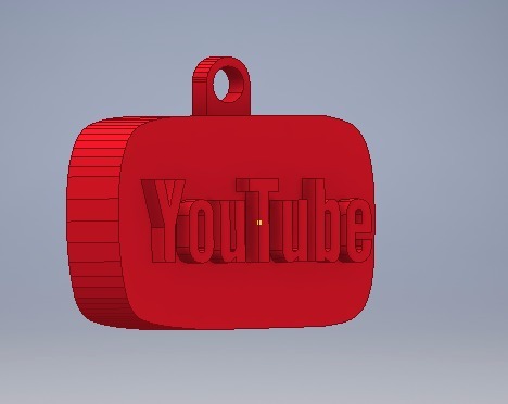 YouTube Keychain and Stand | 3d print model