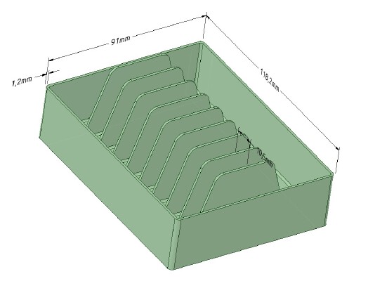 CNC spare tool sorter | 3d print model