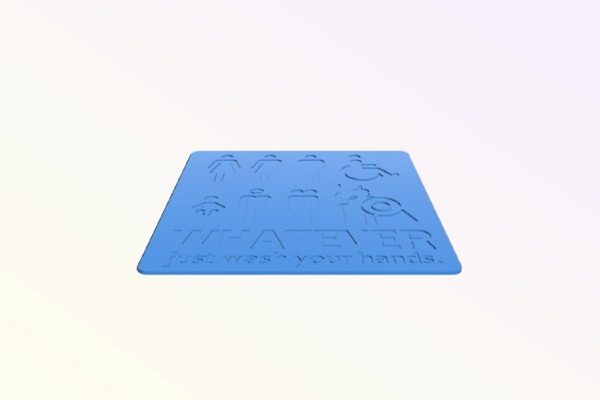 Restroom sign | 3d print model
