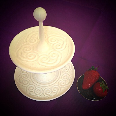 Two Tier Dessert Stand | 3d print model