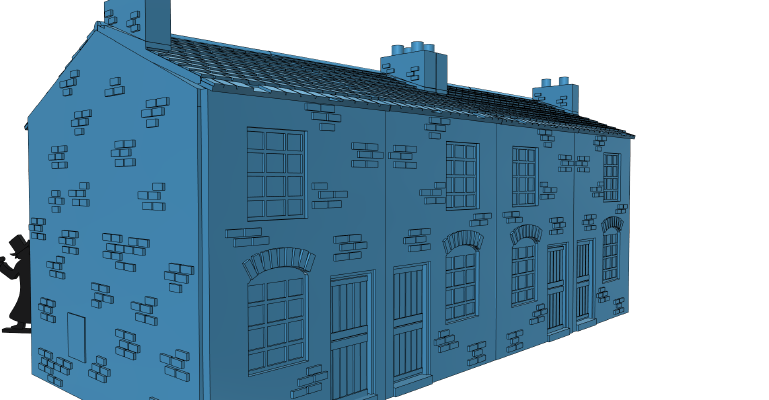 Ripper's London - Terraced houses | 3d print model