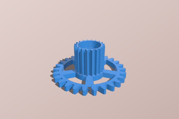 Lamp stand steampunk gear E27 | 3d print model
