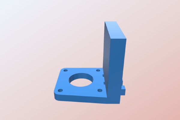 Sunhokey Prusa i3 y-axis rear stepper motor mount | 3d print model