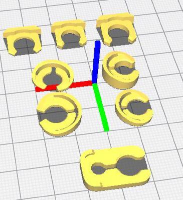 bowden clips assortment | 3d print model
