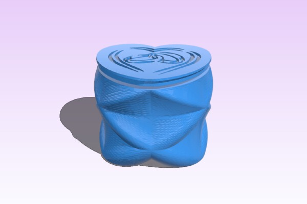 Wedding heart shaped box | 3d print model