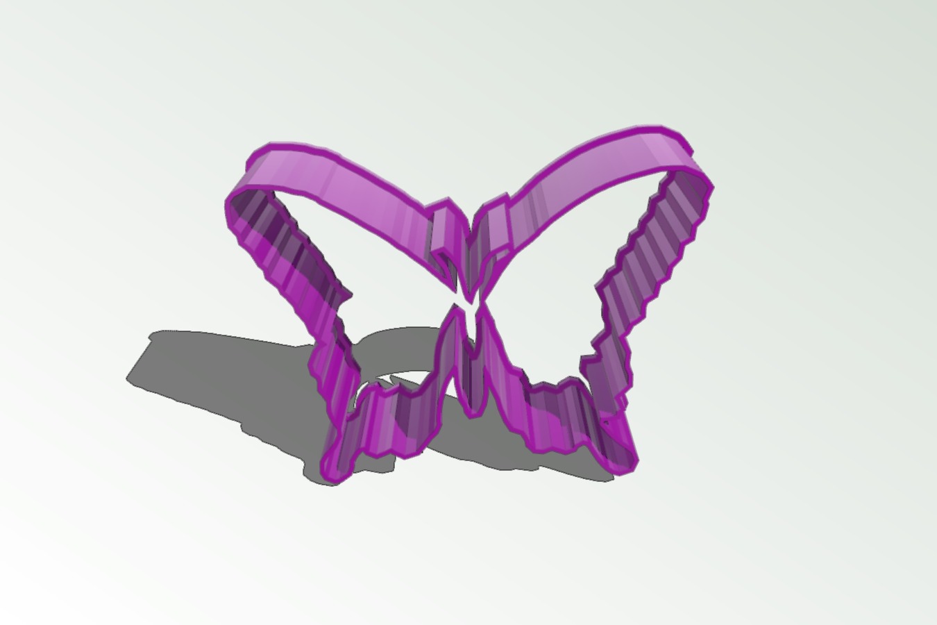 3DNrj.com Butterfly Complex Large Cookie Cutter