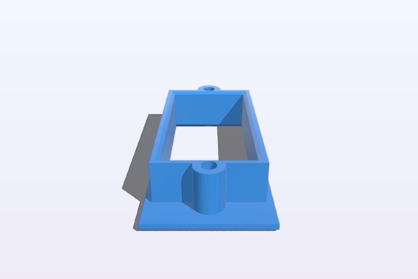 Servo Screw-Mounting Frame for Foamboard Airplanes | 3d print model