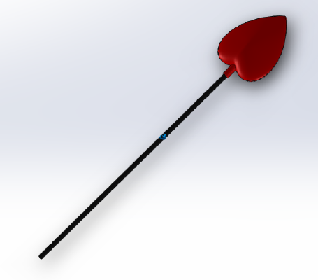 Queen of Hearts Wand | 3d print model