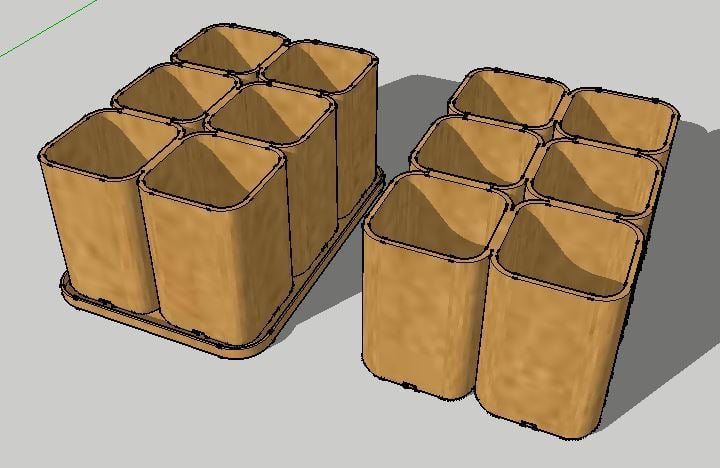 Plant Tray Collection: 1 to 6 Cells