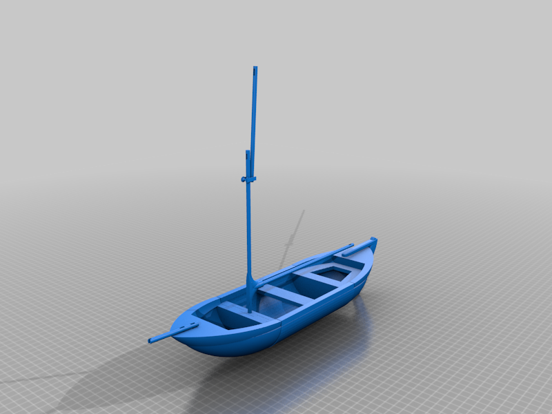 Clinker built Sheltie sailing boat