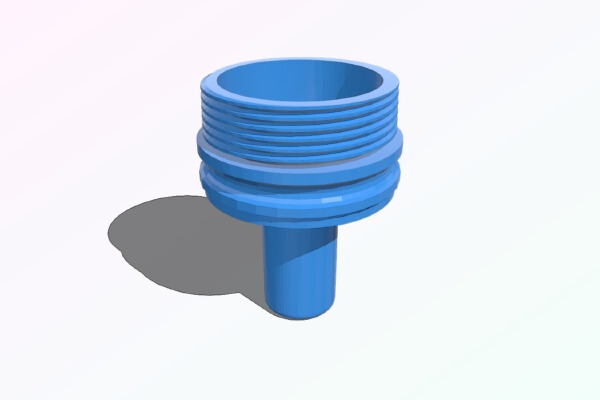 Pool Düse 2 Zoll zu Schwimmnudel  -  Pool Noodle 2 Inch | 3d print model