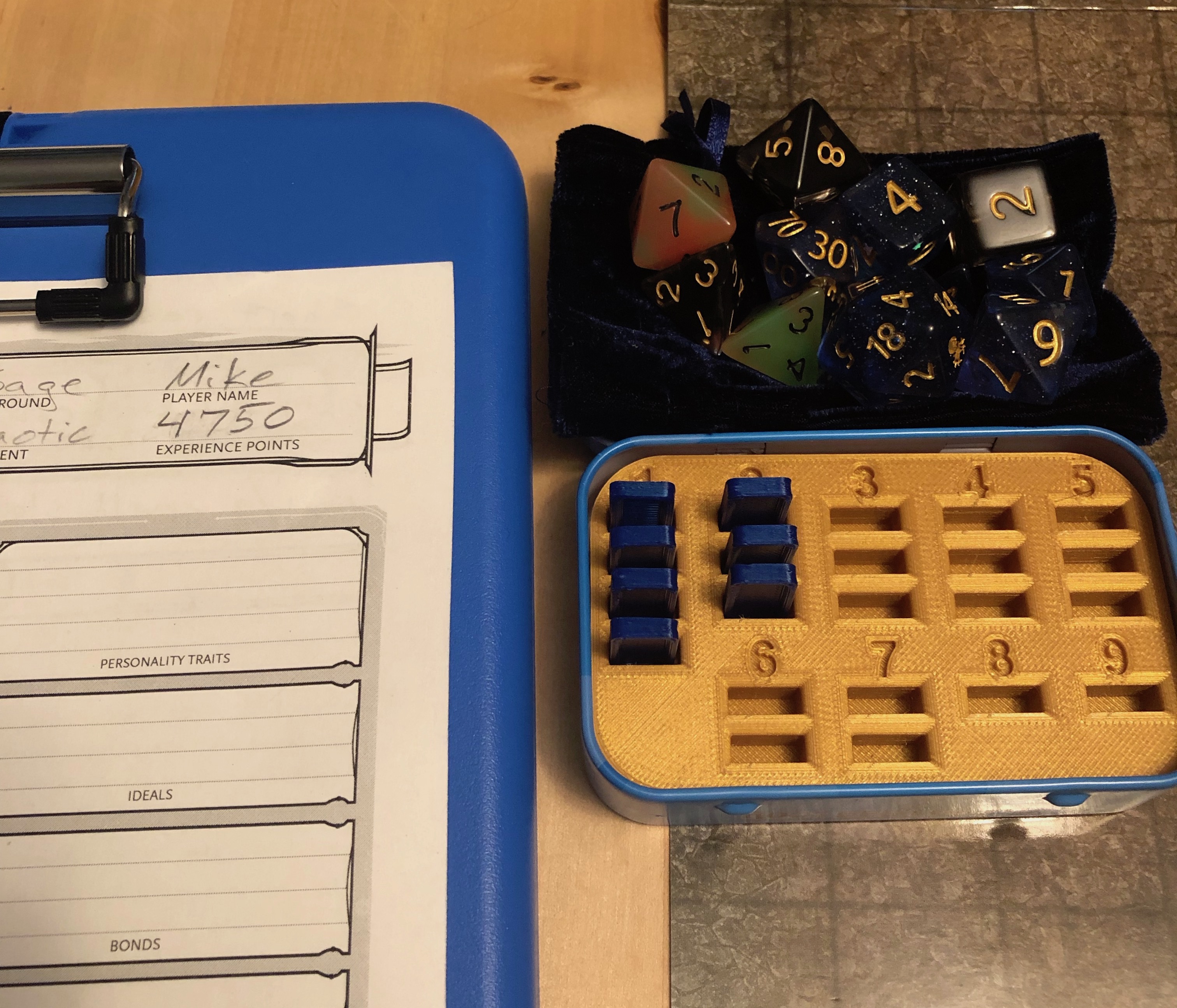 Altoids tin D&D Spell Tracker (Wizard)