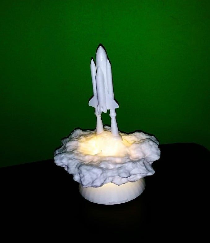 Space Shuttle Lift Off Lamp