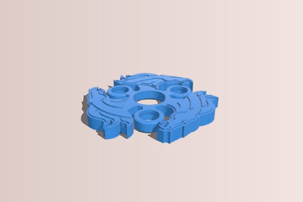 Broncos Fidget Spinner - Wingnut2k | 3d print model