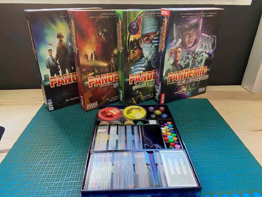 Pandemic Boardgame Insert All Expansions in one | 3d print model