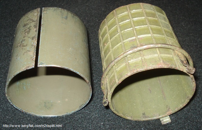 gridded sleeve (splitterring) for Handgranate 24
