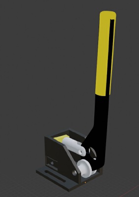 sim hand brake remix ebrake | 3d print model