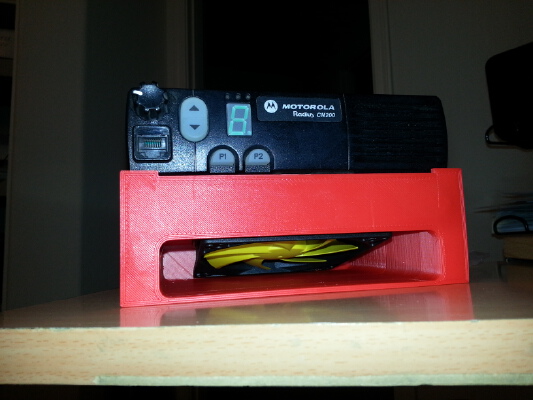 Motorola Radius CM200 radio cooling tray | 3d print model
