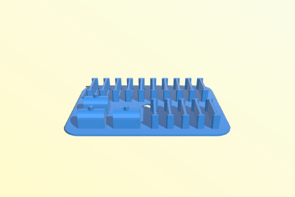 Ticket to ride tray - Station and Cars Variant | 3d print model